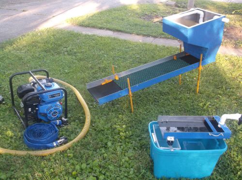 Power sluice high bank system  5&#039;x12&#034;  with fine gold recovery for sale