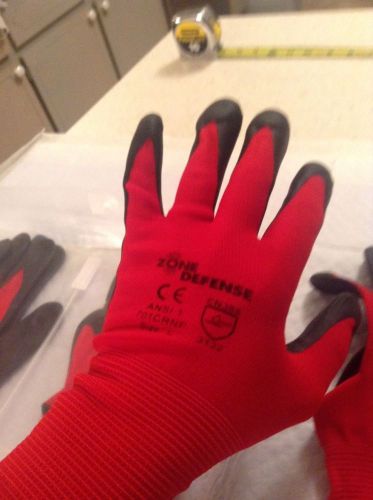 West Chester 15G Nylon-Black Nitrile Palm Coat Large Gloves-Three Pairs