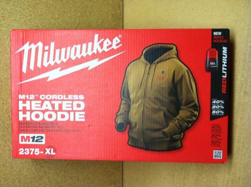 Milwaukee heated hoodie kit m12 2375-xl tan brand new for sale