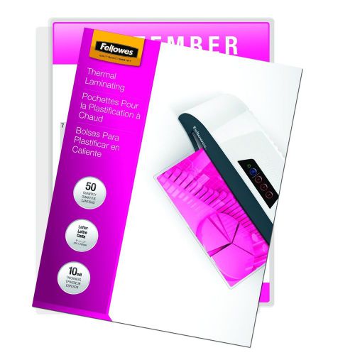 Fellowes 52042 Glossy Pouches - Letter 10 mil 50 pack Brand New!