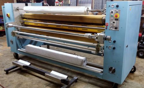 Practix ok-12 digital rotary heat transfer press 88&#034; belt width w/17 rolls paper for sale
