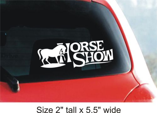2X Horse Show Personalized funny car vinyl sticker decal Gift - FAC - 53 A