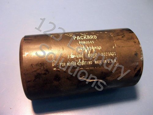 Washer minor capacitor packard prmj145 145-174 mfd 330 vac used for sale