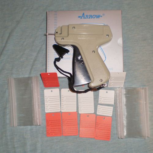 CLOTHING PRICE LABEL TAGGING TAGGER GUN dennison style +500 BARB+50 PRICE LABELS