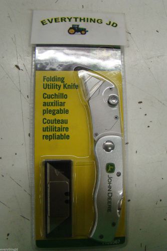 John Deere Folding Utility Knife w/ Extra Blades - TY26567