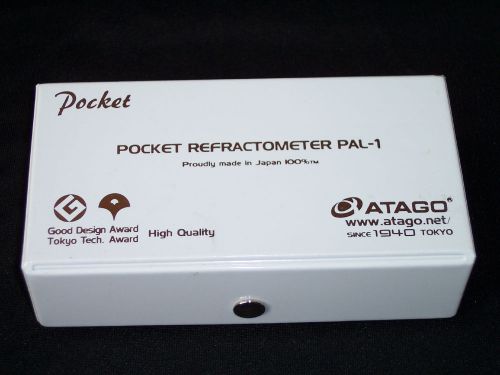 NEW Atago Digital Hand-held Pocket Refractometer PAL-1 Brix 0-53%