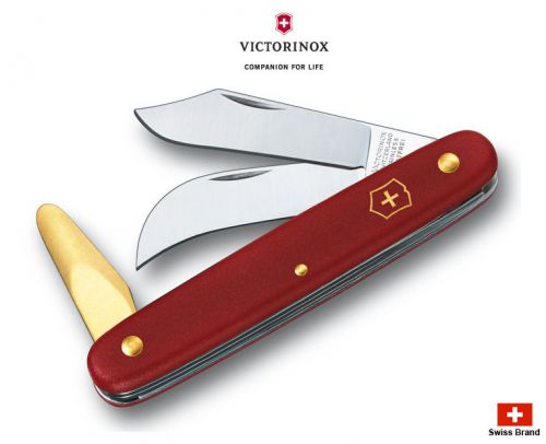 Victorinox Swiss Grafting Budding Pruning Knife Curved Brass Bark Lifter?v39116?
