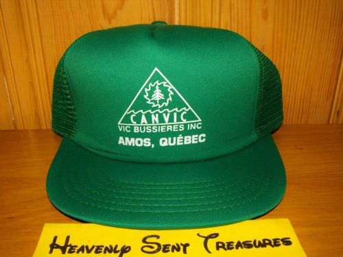 CANVIC VIC BUSSIERES INC Saw Blade Sharpening AMOS QUEBEC VTG 80s Snapback Hat