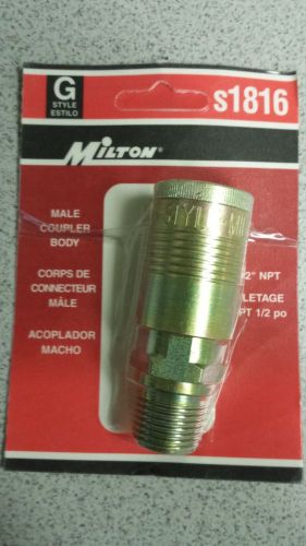 Milton S1816 G Style 1/2&#034;npt Male Air Coupler - New in the Packaging