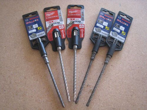 Sds  roto-hammer  bits   3/16 dia.  new  5ea. bosch/milwuakee for sale