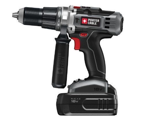 New porter-cable pc180hdk-2 18-volt cordless nicd hammer drill for sale