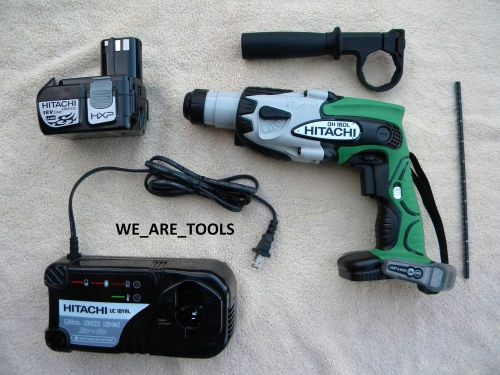 Hitachi dh18dl 18v sds rotary hammer drill, ebm1830 battery, charger 18 volt hxp for sale