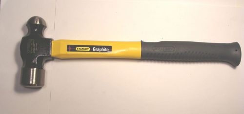 NOS Stanley Tools USA 32 oz Jacketed Graphite Ball Pein Hammer  No.54-732