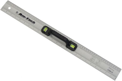 Aluminium Ruler 24&#034; 600mm With Two Spirit Level Vials And Handle Metric And Inch