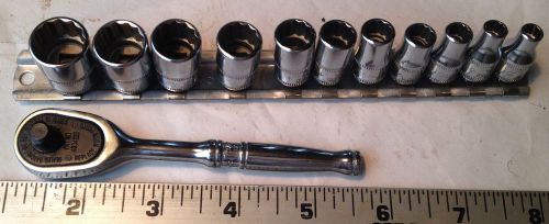 SNAP ON COMPLETE SMALL SIZE RATCHET SET TMMD WITH SOCKETS #4-#14