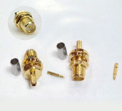 10sets RP-SMA Female Male Pin Coaxial Crimpers Cables for RG316 RG174 Connector