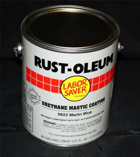 Rustoleum gal industrial dtm urethane mastic coating paint blue 9822 9800 new for sale