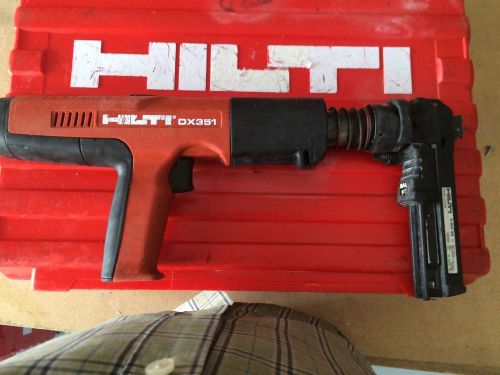 HILTI DX351  NAIL GUN with X-MX32 attachement &amp; CASE
