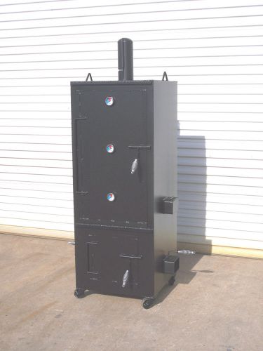 New custom vertical patio bbq pit smoker and charcoal grill   model 2x2 for sale