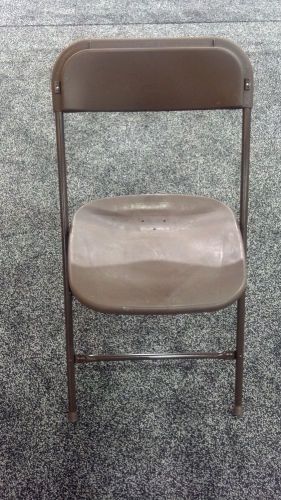 Commercial quality brown color plastic folding chair for sale