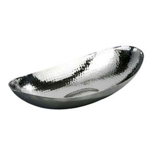 Eastern TableTop 9334 Bread Tray 13.5&#034; x 7&#034; Hammered Stainless Steel