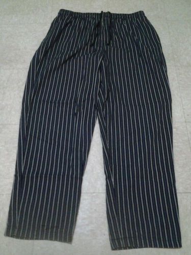 CHEF REVIVAL BLACK POLY-COTTON PANTS  2X 44 - 46 NEW IN BAG