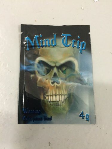 100 Mind Trip 4g EMPTY** mylar ziplock bags (good for crafts incense jewelry)