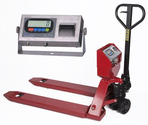 New 5000 lb/1lb Pallet Truck Scale | Pallet Jack Scale with Indicator &amp; Printer