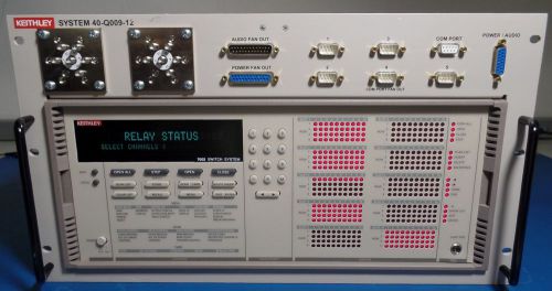 Keithley 40-q009-12 w/ 7002 full rack switch mainframe 10 slot, 400 channel for sale