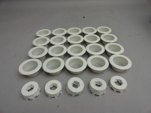 Fire sprinkler f1 recessed escutcheon white 2 piece 1/2&#034; npt 1&#034; deep lot of 20 for sale