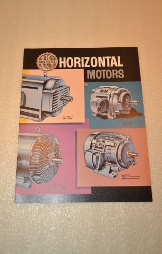 HORIZONTAL electric MOTORS (US MOTOR) CATALOG No. 206A (1966) (JRW #024)