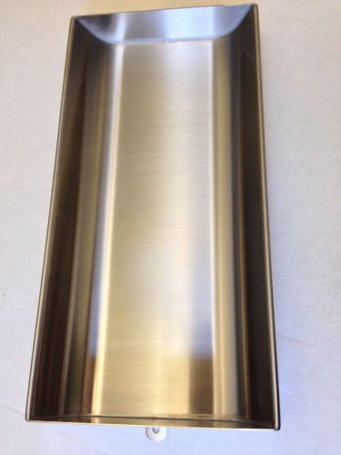 TOP MOUNT DEAL TRAY. 16 X 8 X 2. STAINLESS STEEL. USED