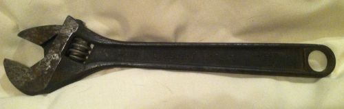 Antique Crescent 12&#034; Adjustable Wrench AT112 Jamestown New York USA