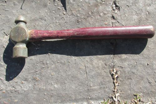 Beryllium copper non sparking ball peen hammer 14&#034; long w/handle for sale