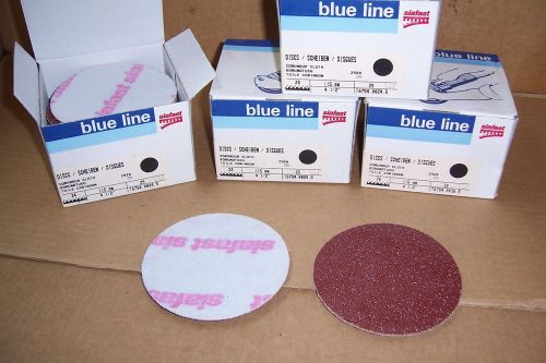 100 BLUE LINE SANDING DISCS, 24 GRIT, 4-1/2&#034; DIAMETER, CORUNDUM CLOTH