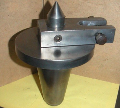 cincinnati grinder tooling - 50 taper center with driver dog and 60 deg point