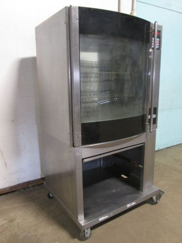 &#034;hobart hr7e&#034;  commercial h.d. chicken/rib rotisserie electric oven on s.s stand for sale