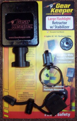 Gear keeper large flashlight retractor w/ stablizer rt3-4323 for sale