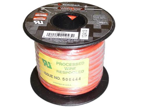 NEW RADIOSHACK 20-FT. UL-RECOGNIZED RED HOOKUP WIRE (12AWG) 278-0565