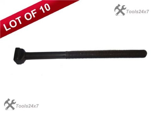 Black Finish M16 T- Slot Bolt Thread Length 250MM For T- Slot 18MM 10 Pcs