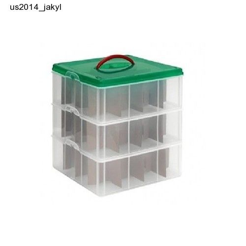 Snap &#039;N Stack Storage Containers Plastic Box Stacking Bins 13&#034;X13&#034; Home Office