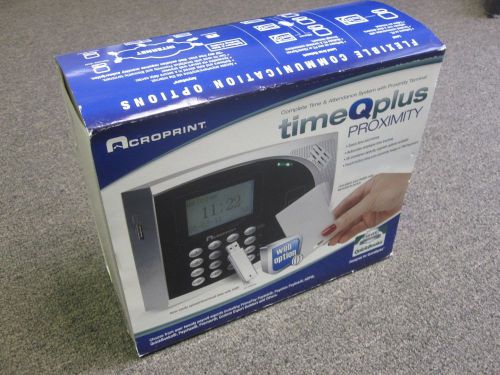 Acroprint timeQplus Proximity Time &amp; Attendance System Badges Autom.. 010249000