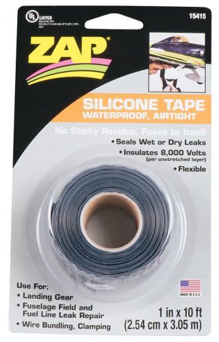 Zap Silicone Tape  1&#034; X 10ft  Fuses to Itself Great for Wire Bundles No Residue