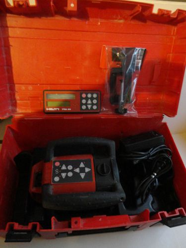 NICE used CONDITION HILTI PR 26 GREEN ROTARY LASER IN CASE INTERIOR EXTERIOR