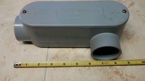 Cantex 5133648 pvc conduit body 1 1/2&#034; left fitting for wet locations nos for sale