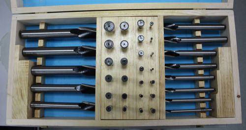 39 Pcs/Set HSS Interchangeable Pilot Counterbore Set in Fitted Box, #500S-A000