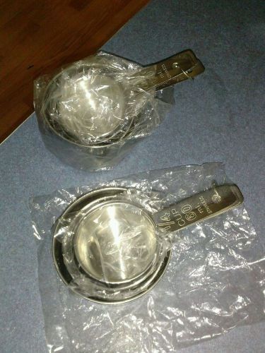 Dry measuring cup set,  lot of 2 for sale