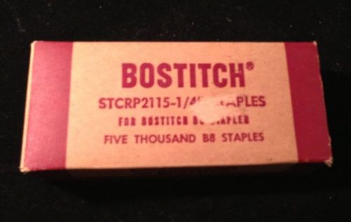 Boxe Bostitch 1/4&#034; Staples for B8 Desk Stapler P4-12 Plier &amp; T5-12 Tacker VTG