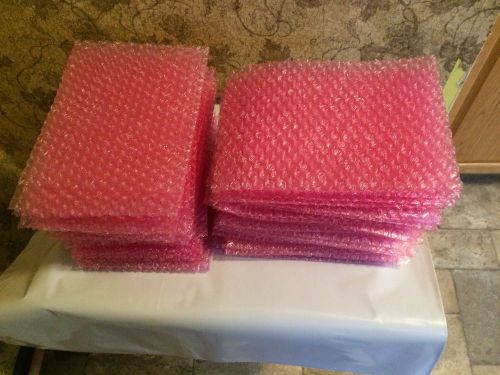 50ea Anti-static bubble bags (pink) 8.5in x 6.5in