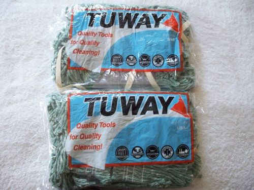 TU-WAY &#034;Dustroyer&#034; D24-5 Green 24&#034; x 5&#034; Disposable Dust Mop - QTY (2)